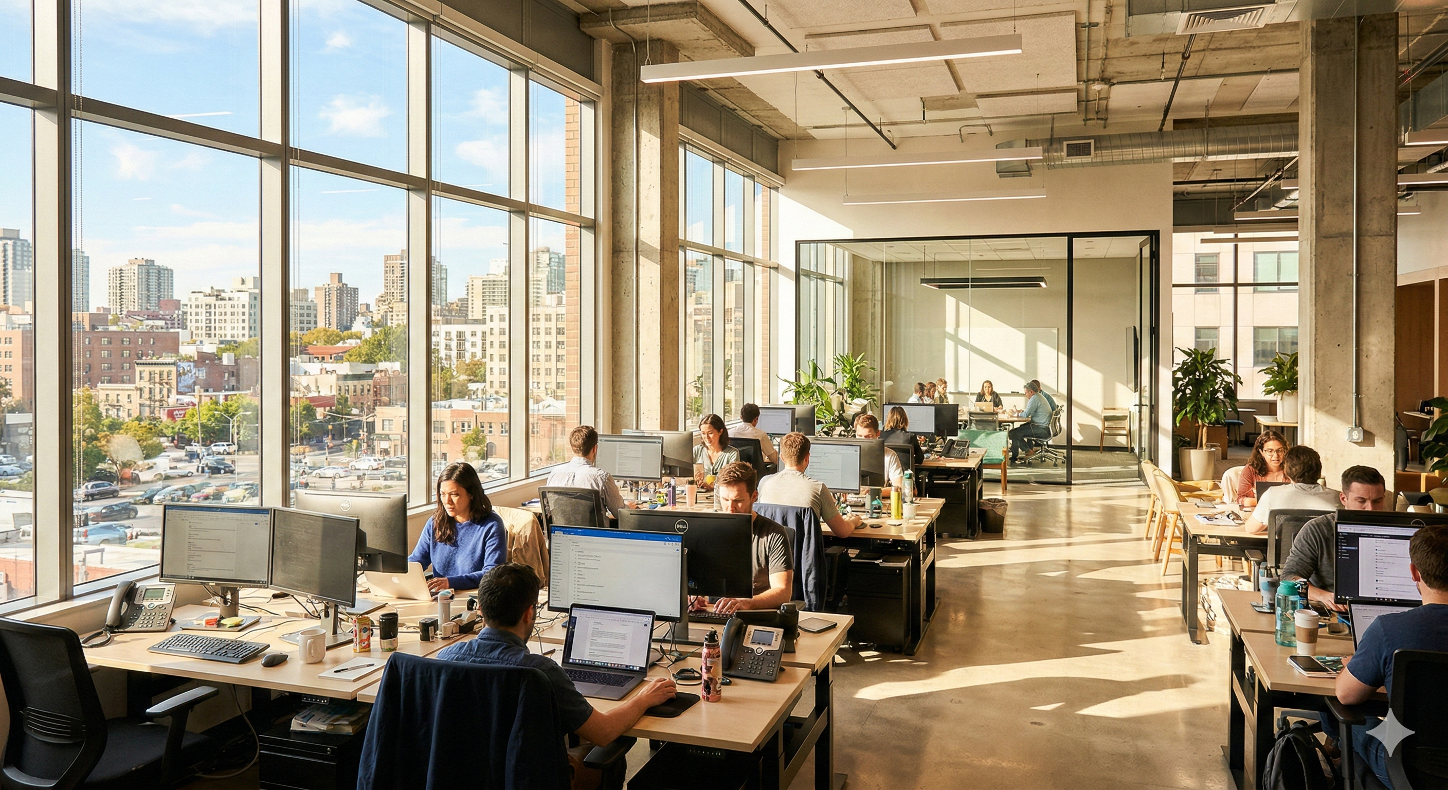 Before tinting - Commercial Building